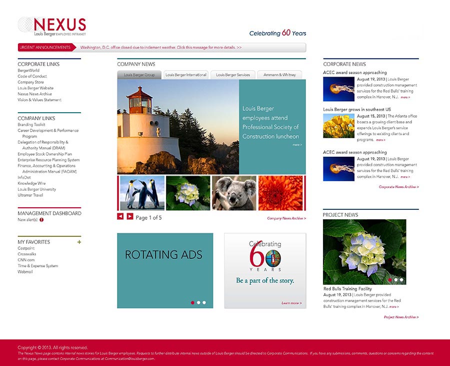 Louis Berger Intranet Site